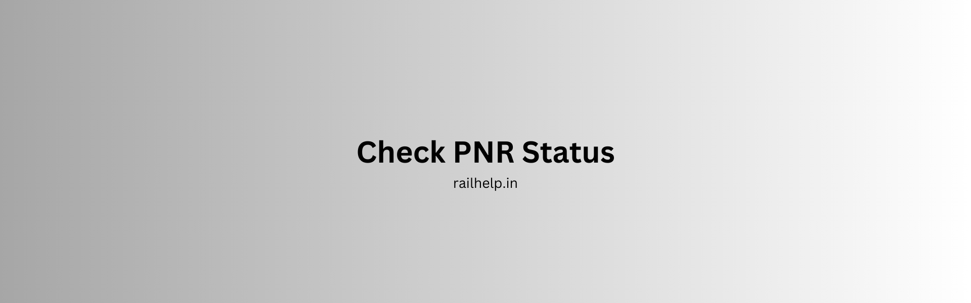 PNR Status