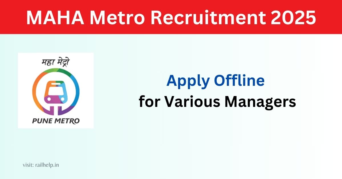 MAHA Metro Recruitment 2025