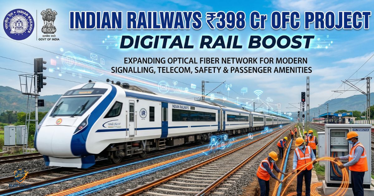Indian Railways ₹398 Cr OFC Project Digital Rail Boost