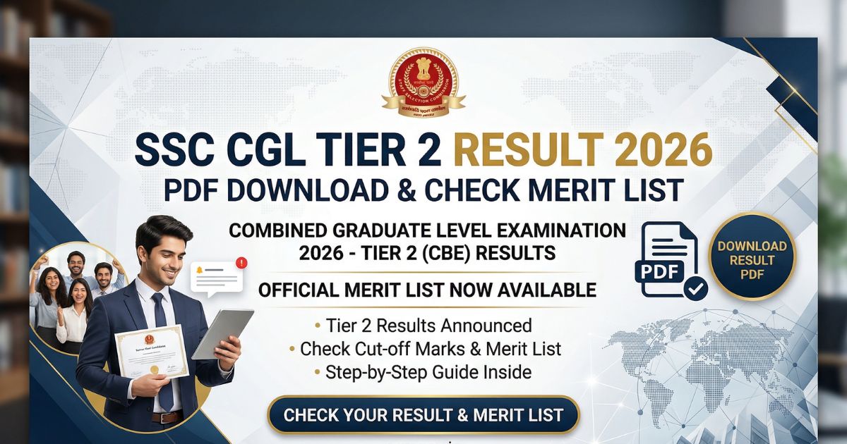 SSC CGL Tier 2 Result 2026 PDF Check Merit List